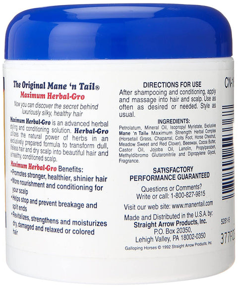 MANE N TAIL MAXIMUM HERBAL GRO 156G