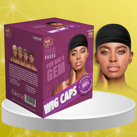 KASHMIR CLASSY 1PC WIG CAP BLACK 7357