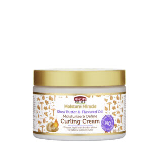 AFRICAN PRIDE MOISTURE MIRACLE SHEA BUTTER & FLAXSEED OIL CURLING CREAM 420G