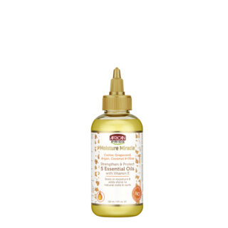 AFRICAN PRIDE MOISTURE MIRACLE CASTOR, GRAPESEED, ARGAN, COCONUT & OLIVE 5 ESSENTIAL OILS 237ML