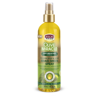 AFRICAN PRIDE OLIVE MIRACLE BRAID SHEEN SPRAY 355ML