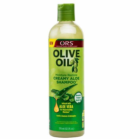 ORS OLIVE OIL MOISTURE RESTORE CREAMY ALOE SHAMPOO WITH ALOE VERA 370ML