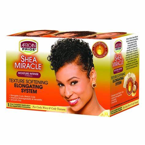 AFRICAN PRIDE SHEA MIRACLE TEXTURE SOFTENING ELONGATING SYSTEM