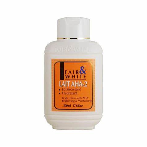 FAIR & WHITE BODY LOTION WITH AHA BRIGHTENING & MOISTURIZING 485ML
