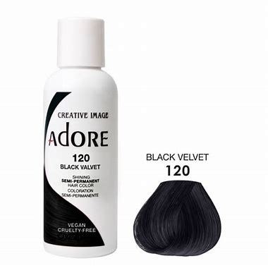 ADORE SHINING SEMI PERMANENT HAIR COLOR 120 BLACK VELVET 118ML