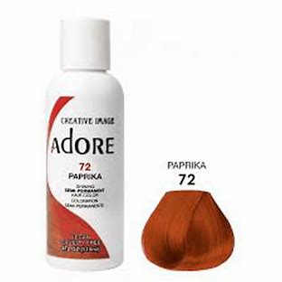 ADORE SHINING SEMI PERMANENT HAIR COLOR 72 PAPRIKA 118ML
