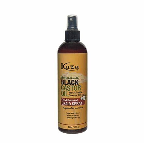 KUZA JAMAICAN BLACK CASTOR OIL CONDITIONING BRAID SPRAY 354ML