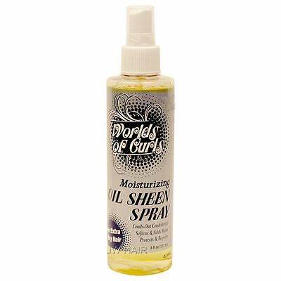 WORLDS OF CURLS MOISTURIZING OIL SHEEN SPRAY 237ML