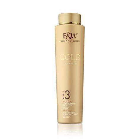 FAIR & WHITE GOLD ULTIMATE :3 PROTECT REJUVENATING MOISTURE LOTION 500ML