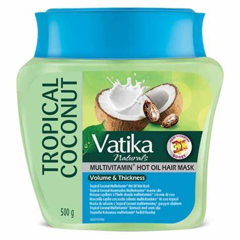 DABUR VATIKA NATURALS TROPICAL COCONUT MULTIVITAMIN HOT OIL HAIR MASK 500G