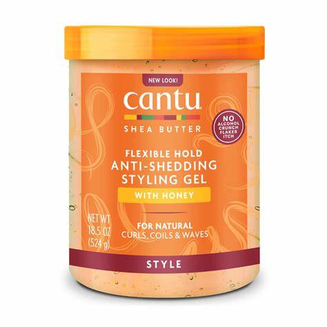CANTU SHEA BUTTER FLEXIBLE HOLD ANTI SHEDDING STYLING GEL 524G