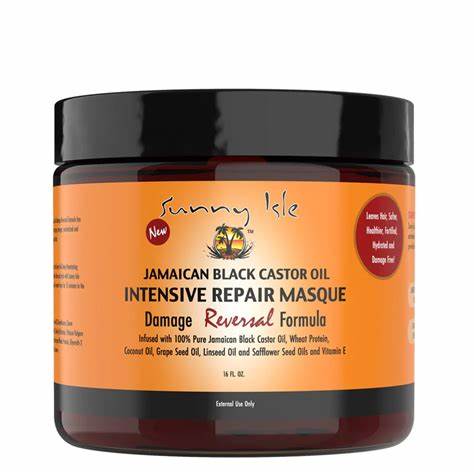 SUNNY ISLE JAMAICAN BLACK CASTOR OIL INTENSIVE REPAIR MASQUE 454G