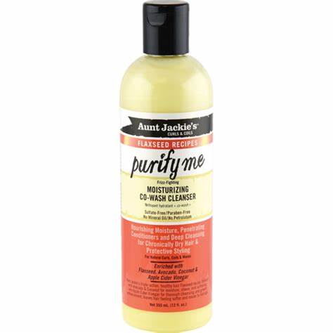 AUNT JACKIES PURIFY ME MOISTURIZING CO WASH CLEANSER 355ML