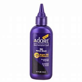 ADORE PLUS EXTRA CONDITIONING SEMI PERMANENT 394 COLOR VELVET BLACK 100ML