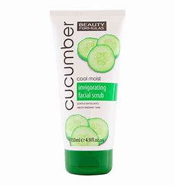 BEAUTY FORMULAS COOL MOIST CUCUMBER INVIGORATING FACIAL SCRUB 150ML