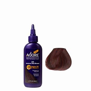 ADORE PLUS EXTRA CONDITIONING SEMI PERMANENT 372 COLOR MEDIUM RED BROWN 100ML