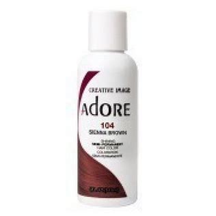 ADORE SHINING SEMI PERMANENT HAIR COLOR 104 SIENNA BROWN 118ML