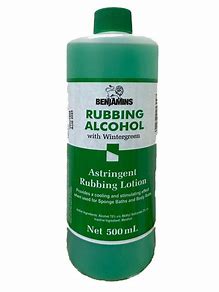 BENJAMINS RUBBING ALCOHOL WITH WINTERGREEN 500ML