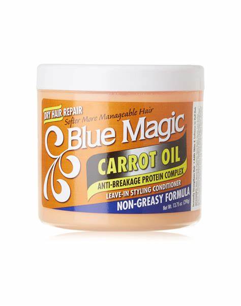BLUE MAGIC CARROT OIL LEAVE IN STYLING CONDITIONER 340G