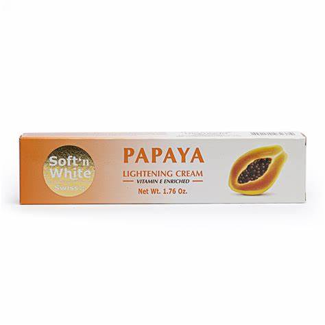 SOFT N WHITE PAPAYA LIGHTENING CREAM 50G