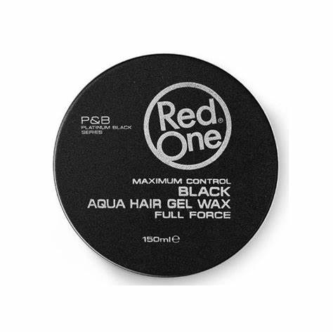 RED ONE BLACK AQUA HAIR GEL WAX FULL FORCE 150ML