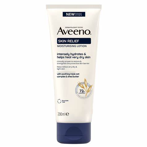 AVEENO SKIN RELIEF UNCENTED MOISTURIZING LOTION TUBE 200ML