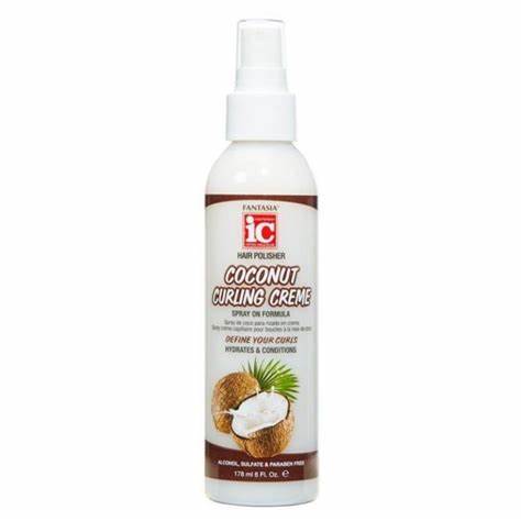 FANTASIA IC COCONUT CURLING CREME SPRAY ON FORMULA 178ML
