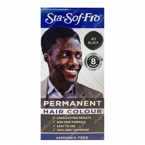 STA SOF FRO MEN PERMANENT HAIR COLOUR JET BLACK