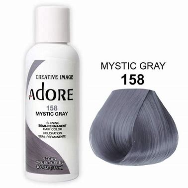 ADORE SHINING SEMI PERMANENT HAIR COLOR 158 MYSTIC GRAY 118ML