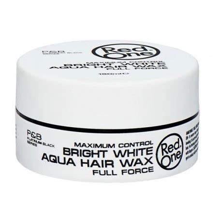 RED ONE BRIGHT WHITE AQUA HAIR GEL WAX FULL FORCE 150ML