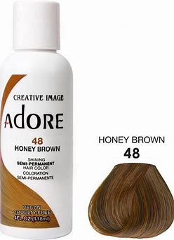 ADORE SHINING SEMI PERMANENT HAIR COLOR 48 HONEY BROWN 118ML