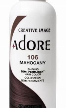 ADORE SHINING SEMI PERMANENT HAIR COLOR 106 MAHOGANY 118ML