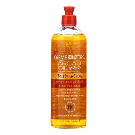 CREME OF NATURE WITH ARGAN APPLE CIDER VINEGAR CLARIFYING RINSE 460ML