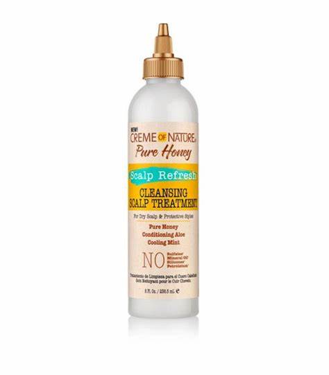 CREME OF NATURE PURE HONEY SCALP REFRESH CLEANSING SCALP TREATMENT 236.5ML