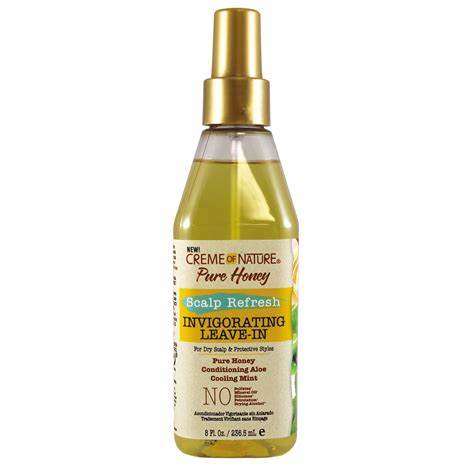 CREME OF NATURE PURE HONEY SCALP REFRESH INVIGORATING LEAVE IN SPRAY 236.5ML