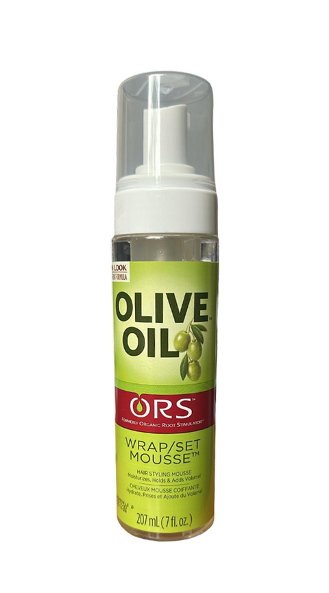 ORS OLIVE OIL HOLD AND SHINE WRAP SET MOUSSE 207ML