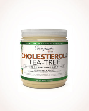 AFRICAS BEST ORIGINALS CHOLESTEROL TEA TREE OIL LEAVE IN OR RINSE OUT CONDITIONER 426G