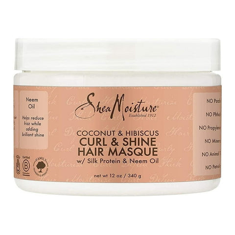 SHEA MOISTURE COCONUT & HIBISCUS CURL & SHINE HAIR MASQUE 340G