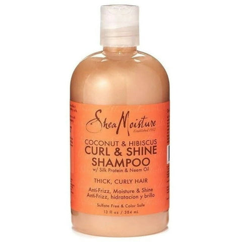 SHEA MOISTURE COCONUT & HIBISCUS CURL & SHINE SHAMPOO 384ML