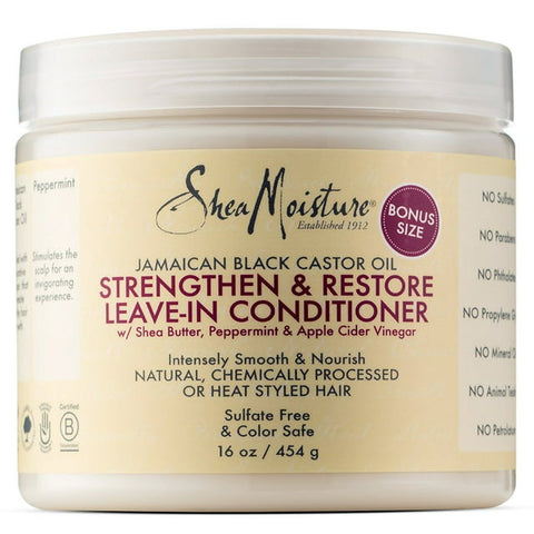SHEA MOISTURE JAMAICAN BLACK CASTOR OIL STRENGTHEN & RESTORE LEAVE IN CONDITIONER 454G