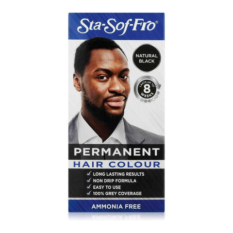STA SOF FRO MEN PERMANENT HAIR COLOUR NATURAL BLACK