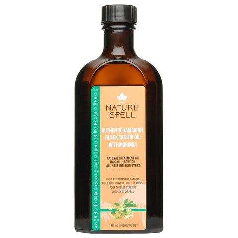 NATURE SPELL AUTHENTIC JAMAICAN BLACK CASTOR OIL WITH MORINGA 150ML