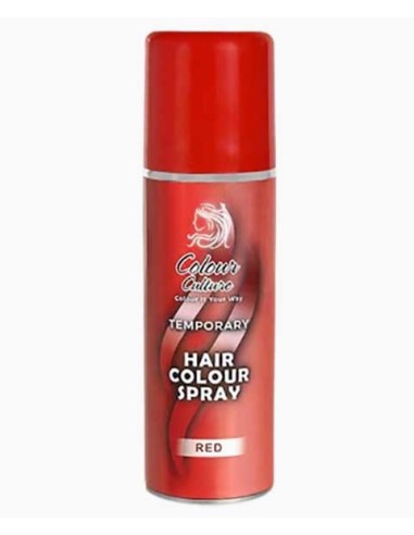 COLOUR CULTURE TEMPORARY HAIR COLOUR SPRAY RED 125ML