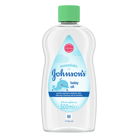 JOHNSONS ESSENTIAL BABY OIL 500ML