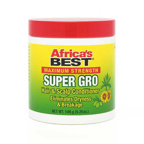 AFRICAS BEST MAXIMUM STRENGTH SUPER GRO HAIR AND SCALP CONDITIONER 149G