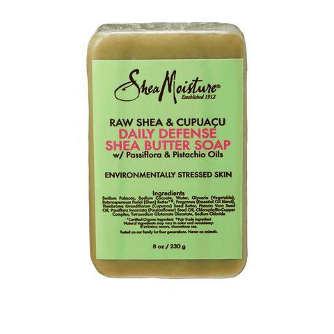 SHEA MOISTURE RAW SHEA & CUPUACU DAILY DEFENSE SHEA BUTTER SOAP 230G
