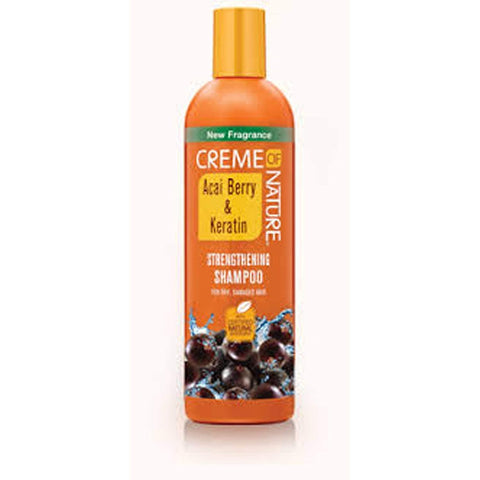 CREME OF NATURE ACAI BERRY & KERATIN STRENGTHENING SHAMPOO 354ML