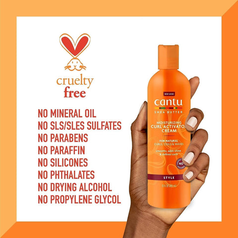 CANTU MOISTURIZING CURL ACTIVATOR CREAM WITH SHEA BUTTER FOR NATURAL HAIR 340G