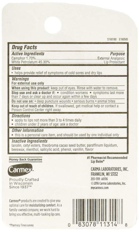 CARMEX CLASSIC LIP BALM MEDICATED 10G