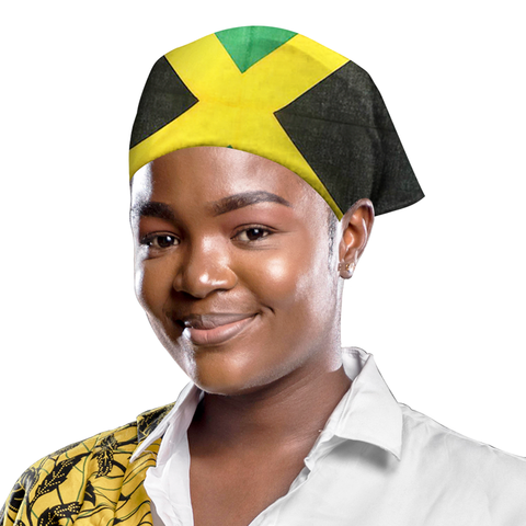 KASHMIR BANDANA JAMAICAN FLAG 100% COTTON 8233
